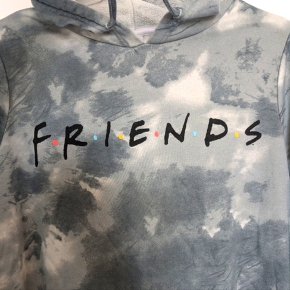 Friends : Hoodie blue / Gray and White size: 1X/1TG - Picture 3 of 10